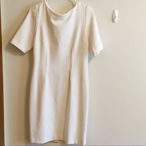 Lela Rose Off White Midi Dress